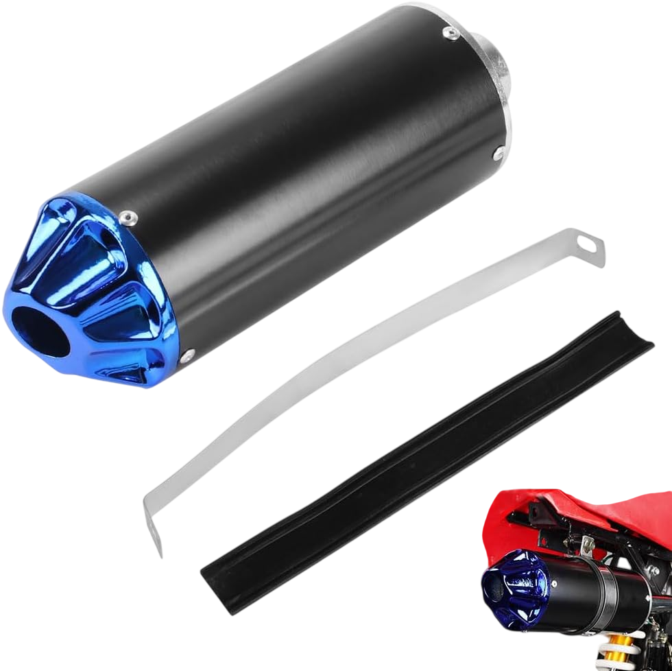 28mm 1.1" Exhaust Muffler Silencer Motorcycle Pipe