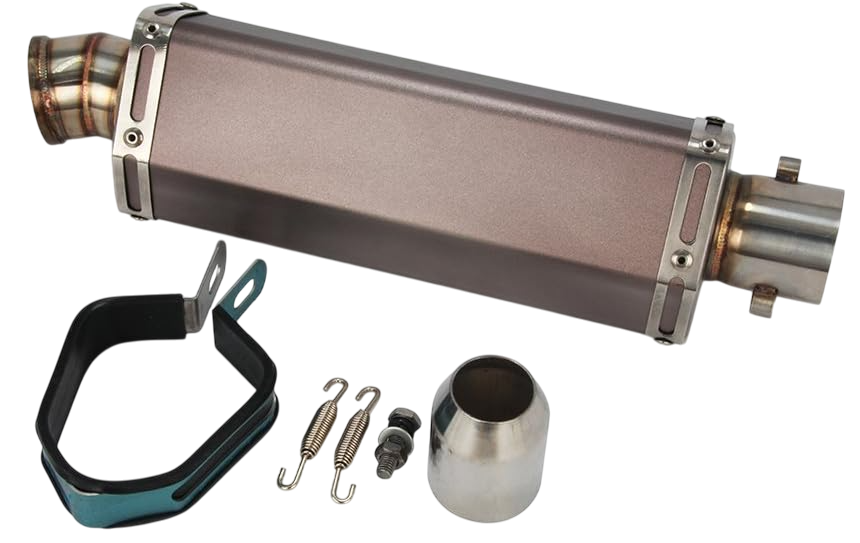 Universal 1.5-2" Inlet Hexagon Exhaust Muffler Pipe